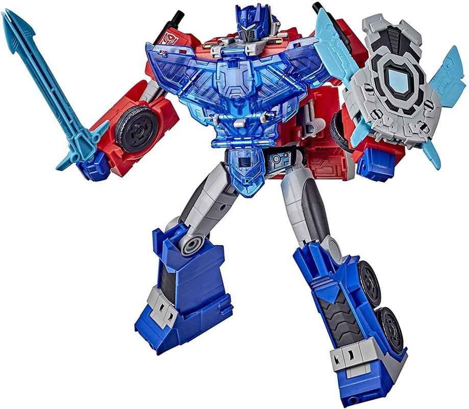 optimus prime transformers cyberverse adventures battle call officer class action figure